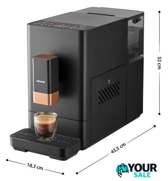 Кофемашина Sencor SES 6100BK - Изображение №3 — Интернет-магазин Your Sale