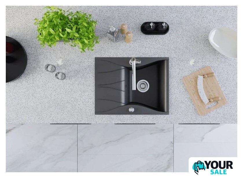 Кухонная мойка Kernau KGS O 4565 1B1D Deep Black - Изображение №4 — Интернет-магазин Your Sale