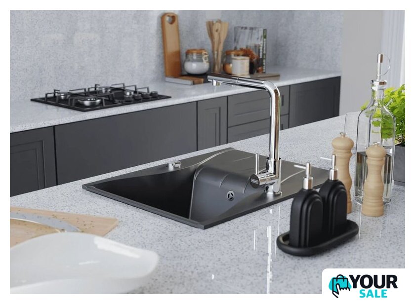 Кухонная мойка Kernau KGS O 4565 1B1D Deep Black - Изображение №5 — Интернет-магазин Your Sale