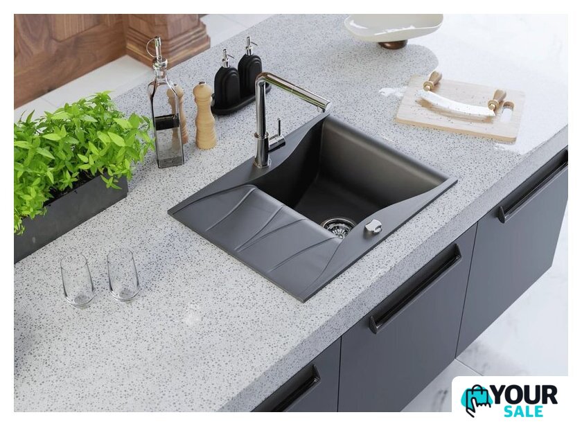 Кухонная мойка Kernau KGS O 4565 1B1D Deep Black - Изображение №3 — Интернет-магазин Your Sale