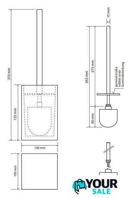Ершик для унитаза Bemeta Vista 120113316-101 - Изображение №2 — Интернет-магазин Your Sale