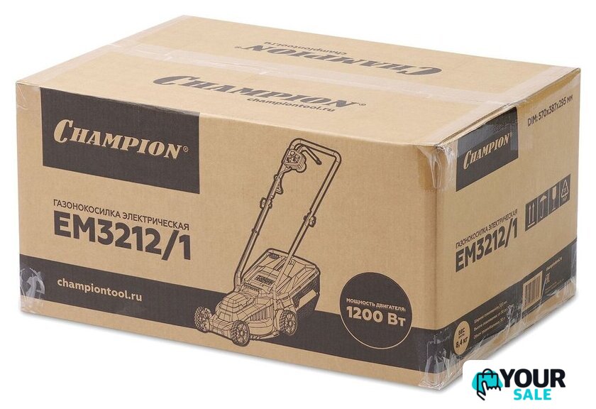 Газонокосилка Champion EM3212/1 - Изображение №10 — Интернет-магазин Your Sale