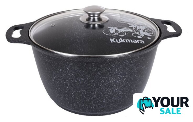 Кастрюля Kukmara кмт82-1а (темный мрамор) - Изображение №1 — Интернет-магазин Your Sale