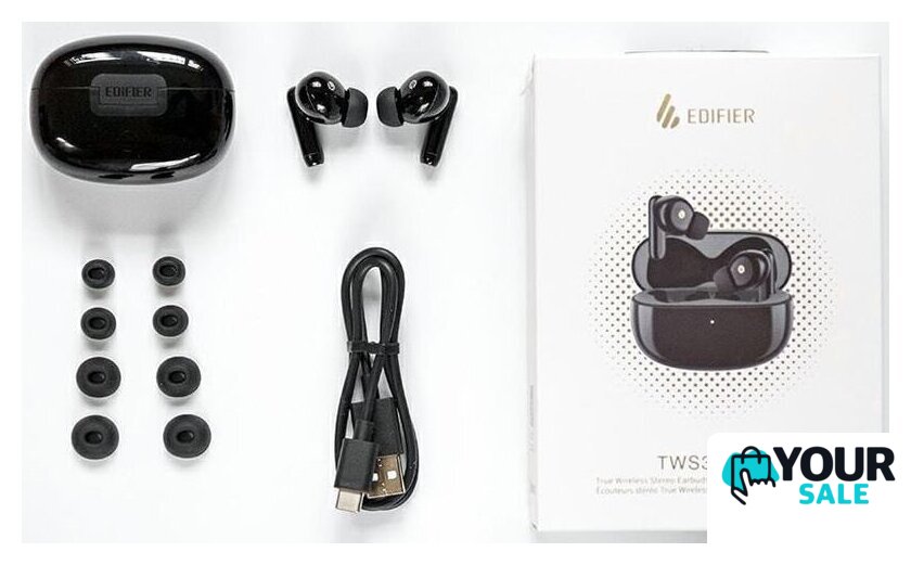 Наушники Edifier TWS330 NB (белый) - Изображение №4 — Интернет-магазин Your Sale