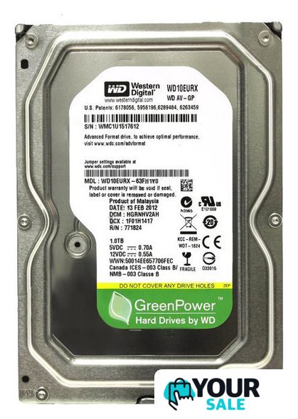 Жесткий диск WD AV-GP 1TB (WD10EURX) - Изображение №1 — Интернет-магазин Your Sale