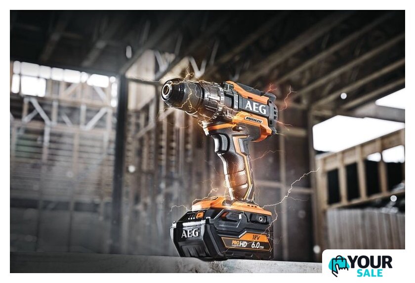 Ударная дрель-шуруповерт AEG Powertools BSB 18BL LI-602C 4935464100 (с 2-мя АКБ 6 Ач, кейс) - Изображение №5 — Интернет-магазин Your Sale