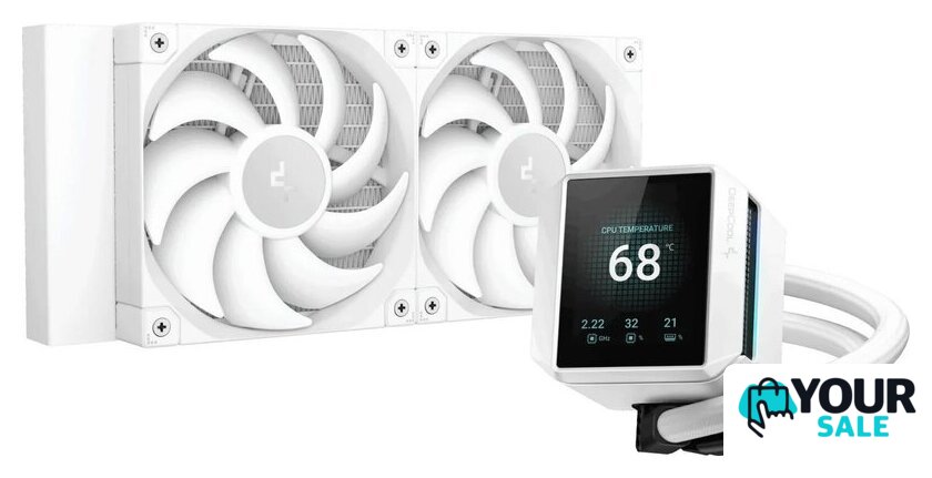 Система жидкостного охлаждения для процессора DeepCool Mystique 240 WH R-LX240-WHDSNMP-G-1 - Изображение №1 — Интернет-магазин Your Sale