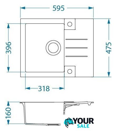 Кухонная мойка Alveus Rock 30 4213002 - Изображение №2 — Интернет-магазин Your Sale