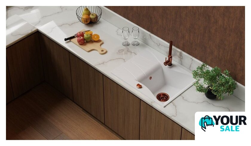 Кухонная мойка Kernau KGS O 4565 1B1D Pure White - Изображение №3 — Интернет-магазин Your Sale
