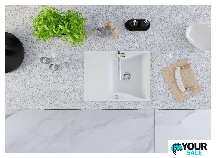 Кухонная мойка Kernau KGS O 4565 1B1D Pure White - Изображение №6 — Интернет-магазин Your Sale