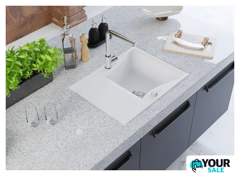 Кухонная мойка Kernau KGS O 4565 1B1D Pure White - Изображение №5 — Интернет-магазин Your Sale