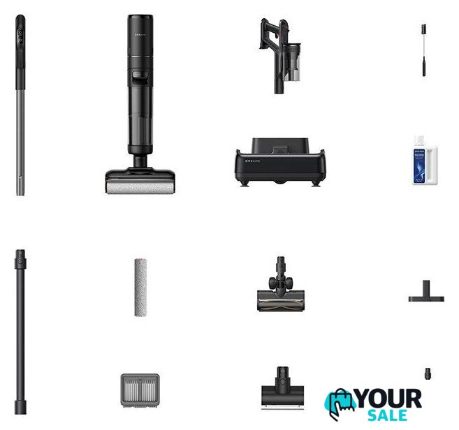 Пылесос Dreame H12 Dual FlexReach Wet and Dry Vacuum HHV31A (евровилка, черный) - Изображение №18 — Интернет-магазин Your Sale