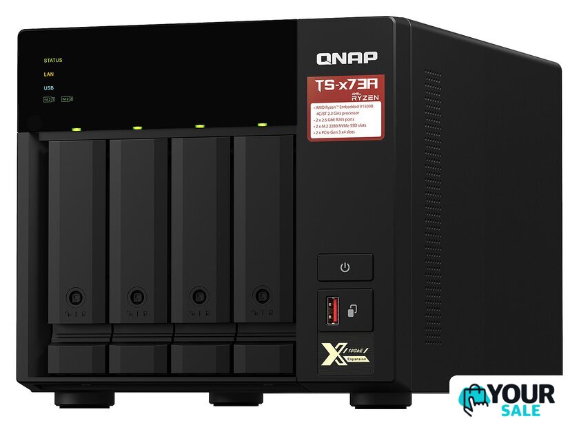 Сетевой накопитель QNAP TS-473A-8G - Изображение №1 — Интернет-магазин Your Sale
