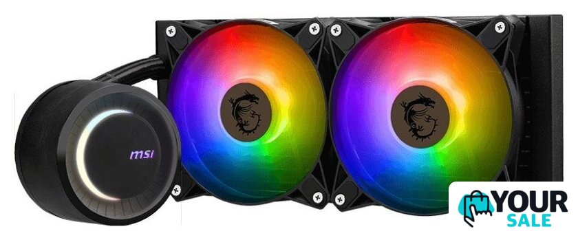 Система жидкостного охлаждения для процессора MSI MAG CoreLiquid E240 (черный) - Изображение №3 — Интернет-магазин Your Sale