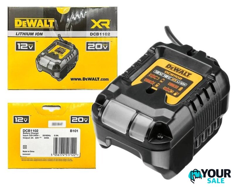 Зарядное устройство DeWalt DCB1102 (12/18В) - Изображение №1 — Интернет-магазин Your Sale