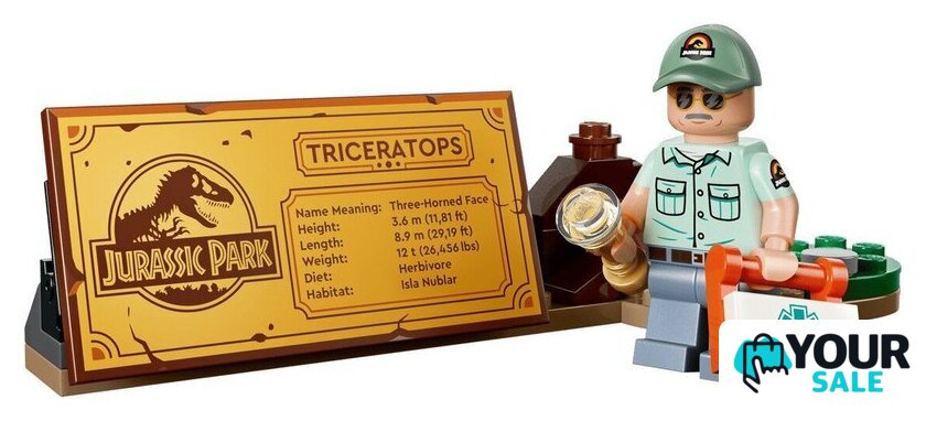 Конструктор LEGO Jurassic World 77985 Окаменелости динозавров: Трицератопс - Изображение №6 — Интернет-магазин Your Sale