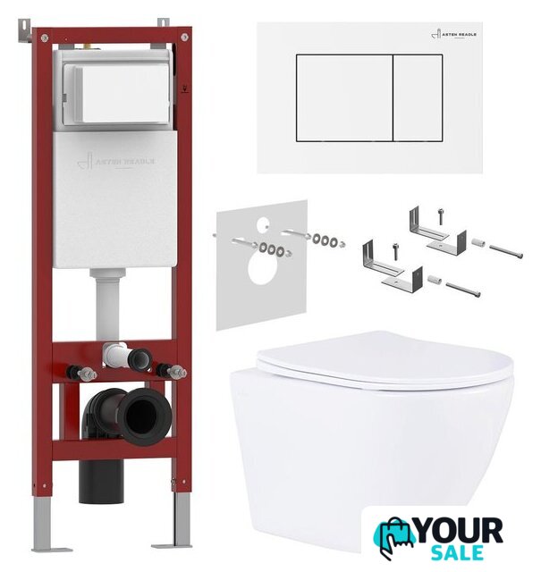 Унитаз подвесной Asten Readle Zentralmodul AR0601-185W - Изображение №1 — Интернет-магазин Your Sale