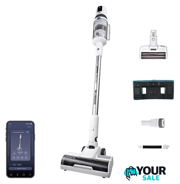 Пылесос Polaris PVCS 8200 Handstick Duo Pro Wi-Fi IQ Home (белый) - Изображение №1 — Интернет-магазин Your Sale