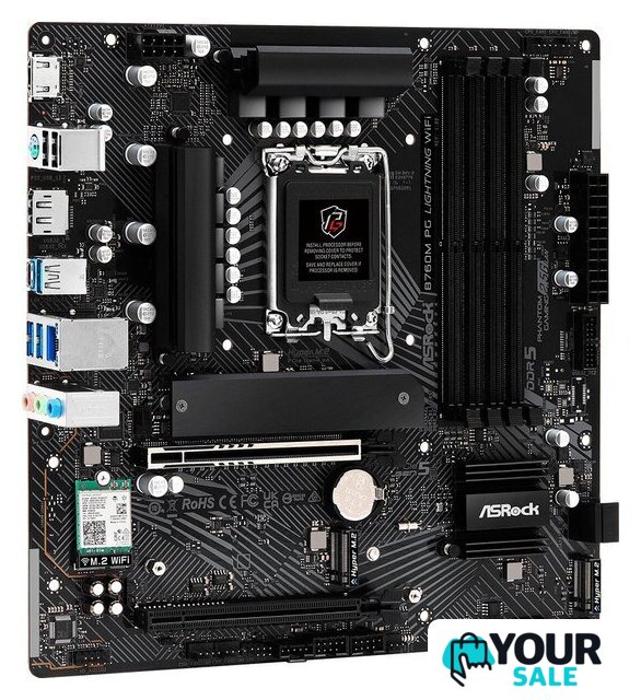 Материнская плата ASRock B760M PG Lightning WiFi - Изображение №4 — Интернет-магазин Your Sale