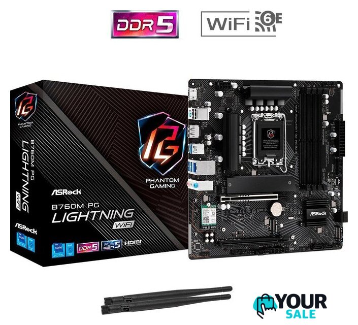 Материнская плата ASRock B760M PG Lightning WiFi - Изображение №6 — Интернет-магазин Your Sale