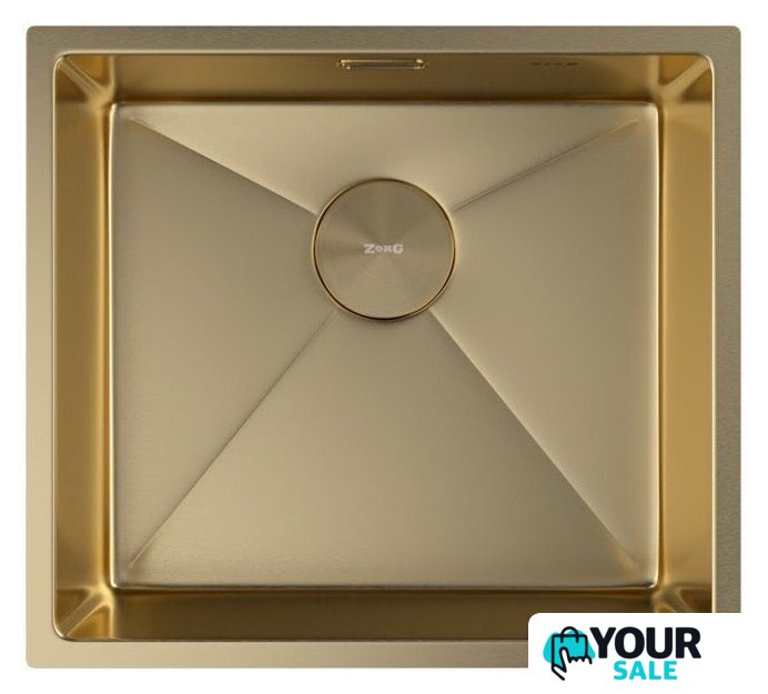 Кухонная мойка ZorG Zerox 49 U / IF PVD Gold - Изображение №3 — Интернет-магазин Your Sale