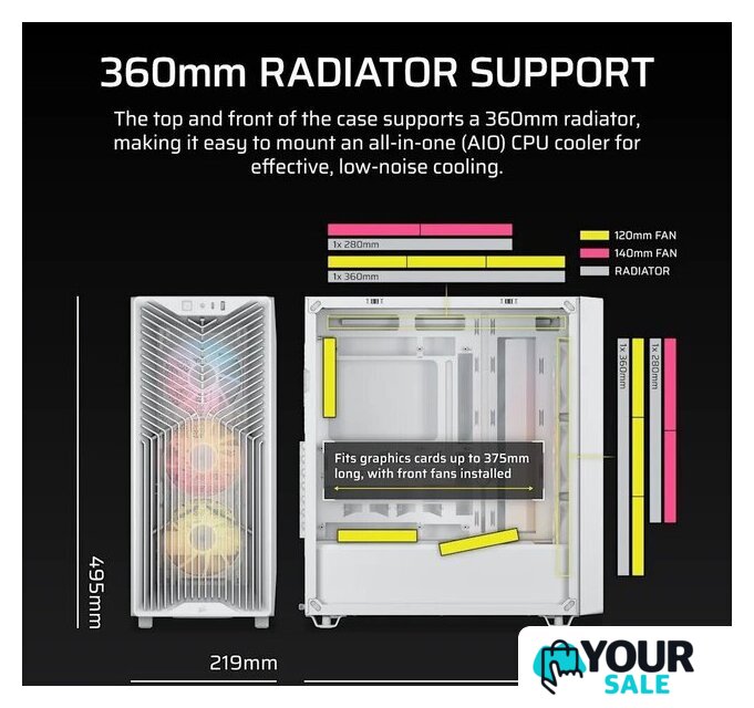 Корпус Corsair 3200D RS ARGB CC-9011345-WW - Изображение №5 — Интернет-магазин Your Sale