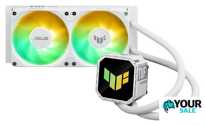 Система жидкостного охлаждения для процессора ASUS TUF Gaming LC III 240 ARGB White Edition - Изображение №1 — Интернет-магазин Your Sale
