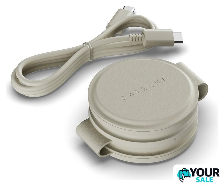 Беспроводное зарядное Satechi OntheGo 3-in-1 Charger ST-QTG31W (бежевый) - Изображение №2 — Интернет-магазин Your Sale