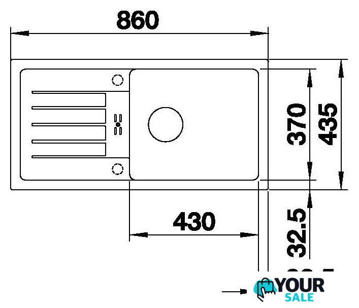Кухонная мойка Blanco Favum XL 6 S 527267 (вулканический серый) - Изображение №3 — Интернет-магазин Your Sale