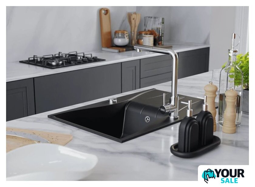 Кухонная мойка Kernau KGS O 6078 1B1D Deep Black - Изображение №7 — Интернет-магазин Your Sale