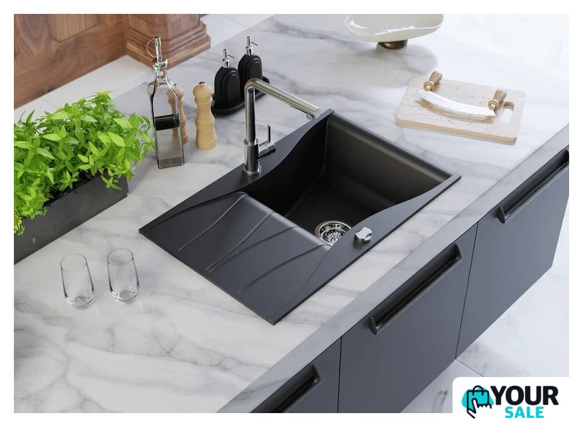 Кухонная мойка Kernau KGS O 6078 1B1D Deep Black - Изображение №8 — Интернет-магазин Your Sale