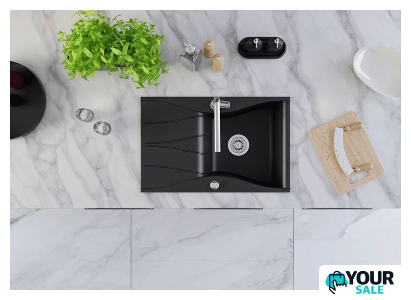Кухонная мойка Kernau KGS O 6078 1B1D Deep Black - Изображение №9 — Интернет-магазин Your Sale