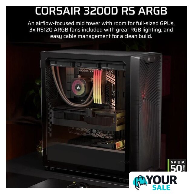 Корпус Corsair 3200D RS ARGB CC-9011346-WW - Изображение №4 — Интернет-магазин Your Sale