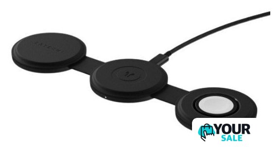 Беспроводное зарядное Satechi OntheGo 3-in-1 Charger ST-QTG31K (черный) - Изображение №1 — Интернет-магазин Your Sale