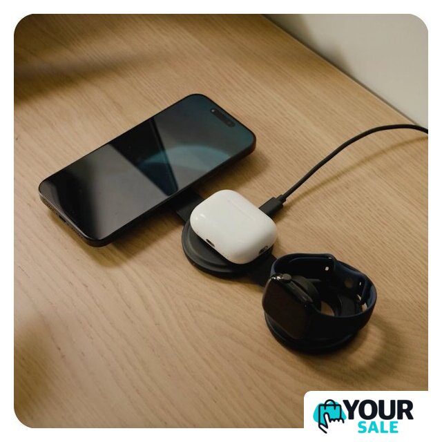 Беспроводное зарядное Satechi OntheGo 3-in-1 Charger ST-QTG31K (черный) - Изображение №6 — Интернет-магазин Your Sale