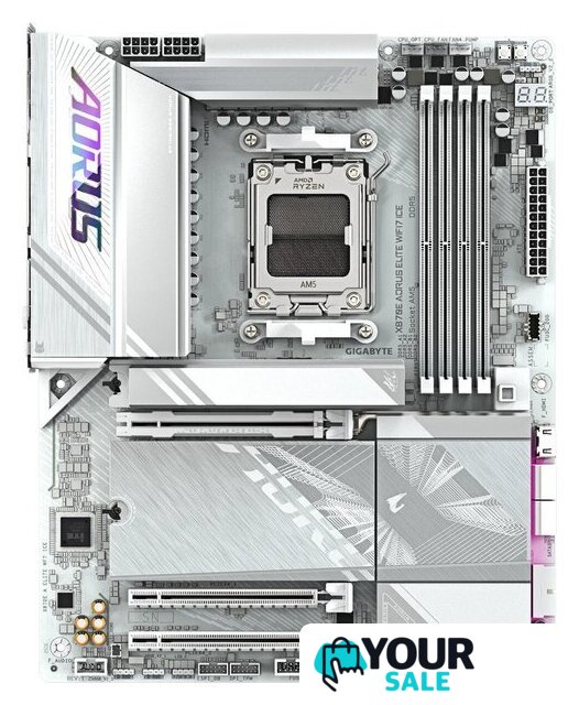 Материнская плата Gigabyte X870E Aorus Elite WiFi7 Ice (rev. 1.2) - Изображение №1 — Интернет-магазин Your Sale