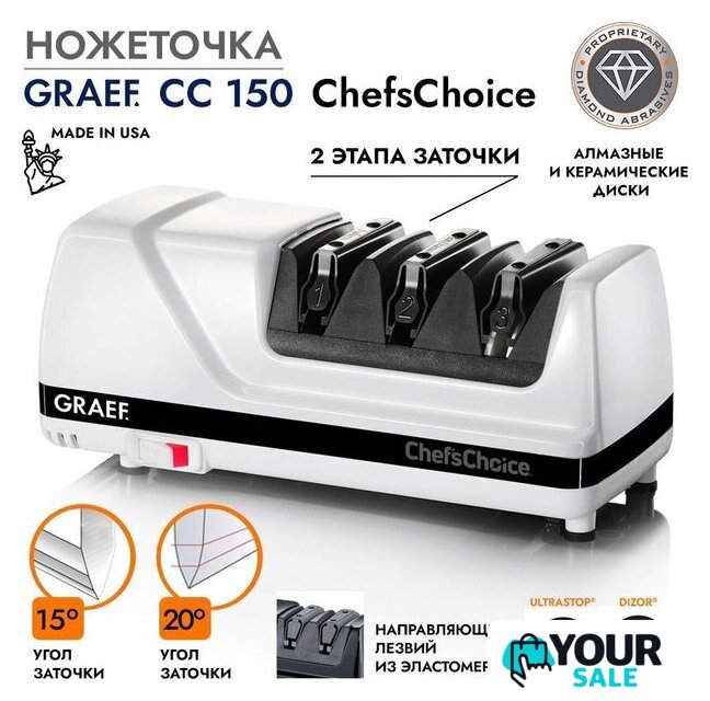 Точильный станок Graef CС 150 - Изображение №1 — Интернет-магазин Your Sale