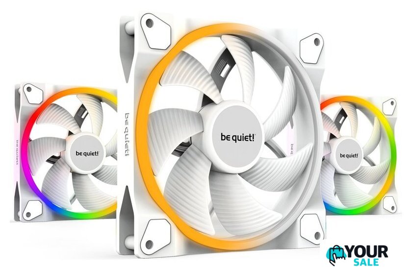 Комплект вентиляторов для корпуса с контроллером be quiet! Light Wings White 140mm PWM Triple-Pack BL102 - Изображение №1 — Интернет-магазин Your Sale