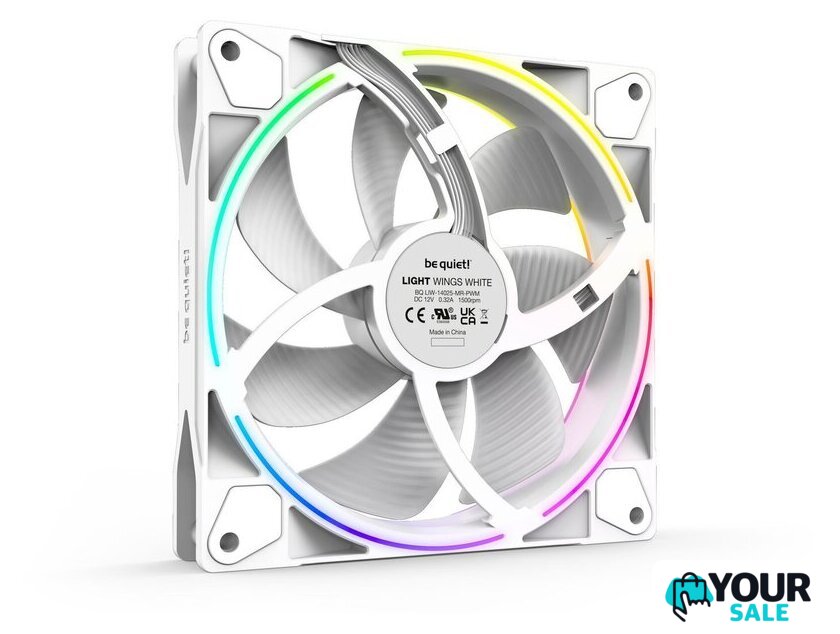 Комплект вентиляторов для корпуса с контроллером be quiet! Light Wings White 140mm PWM Triple-Pack BL102 - Изображение №4 — Интернет-магазин Your Sale