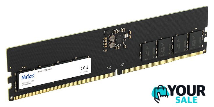 Оперативная память Netac Basic 16ГБ DDR5 5600 МГц NTBSD5P56SP-16 - Изображение №3 — Интернет-магазин Your Sale