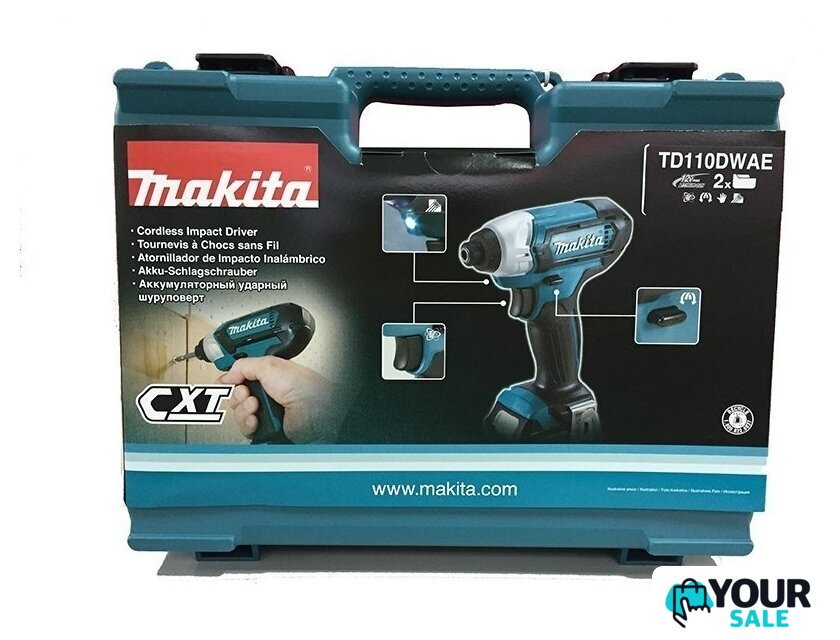 Винтоверт Makita TD110DWAE (с 2-мя АКБ, кейс) - Изображение №4 — Интернет-магазин Your Sale