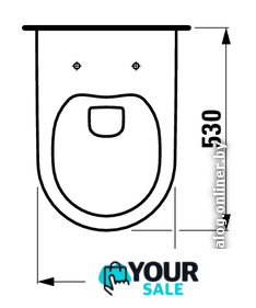 Унитаз подвесной Laufen Pro Rimless с пневмокрышкой 8209660000001 + 8989660000001 - Изображение №2 — Интернет-магазин Your Sale