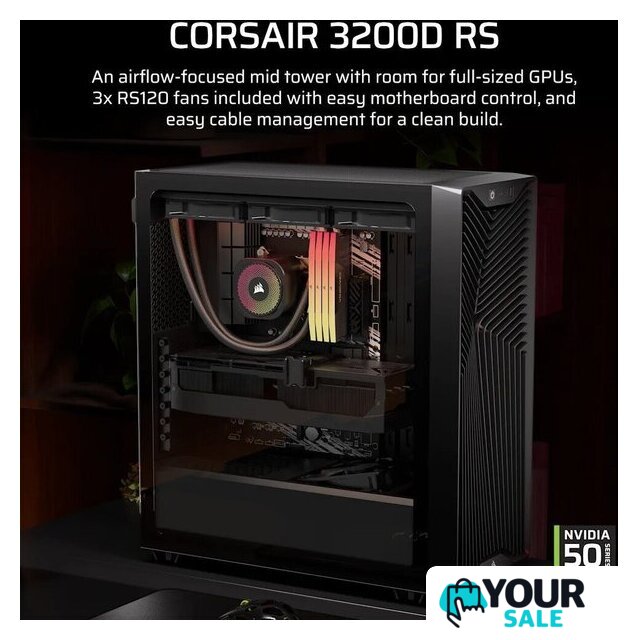 Корпус Corsair 3200D RS CC-9011334-WW - Изображение №4 — Интернет-магазин Your Sale
