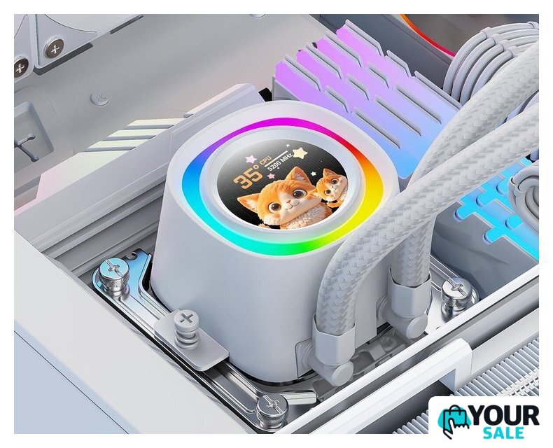 Система жидкостного охлаждения для процессора ID-Cooling FX360 LCD White - Изображение №9 — Интернет-магазин Your Sale