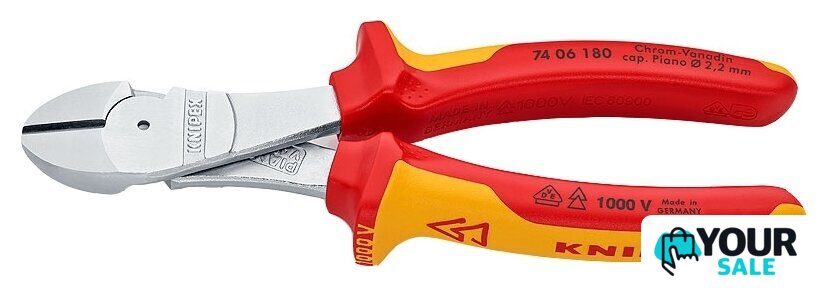 Кусачки боковые (бокорезы) Knipex 74 06 180 - Изображение №1 — Интернет-магазин Your Sale