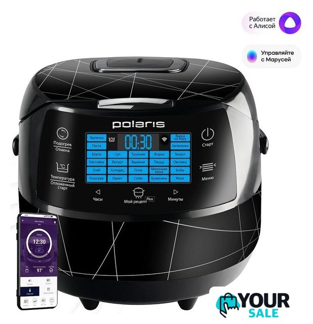Мультиварка Polaris PMC 5017 Wi-Fi IQ Home (черный) - Изображение №1 — Интернет-магазин Your Sale