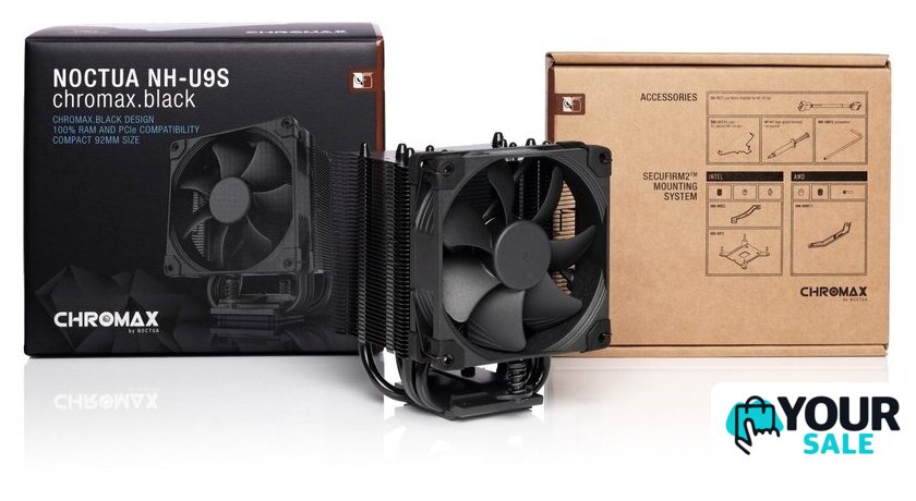 Кулер для процессора Noctua NH-U9S chromax black - Изображение №4 — Интернет-магазин Your Sale