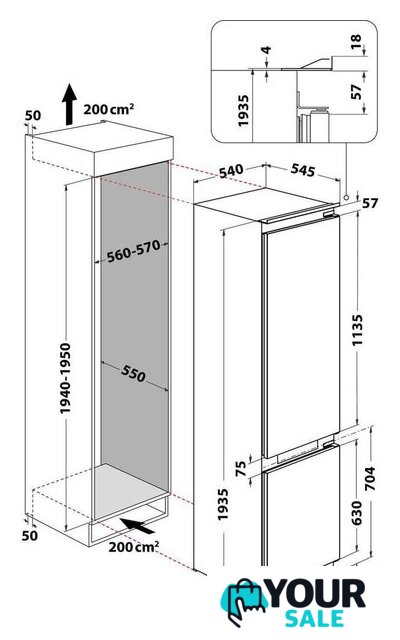 Холодильник Whirlpool WHC20 T593 P - Изображение №13 — Интернет-магазин Your Sale