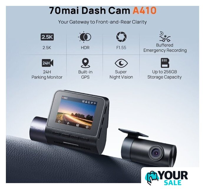 Видеорегистратор 70mai Dash Cam A410-1 (международная версия) - Изображение №1 — Интернет-магазин Your Sale