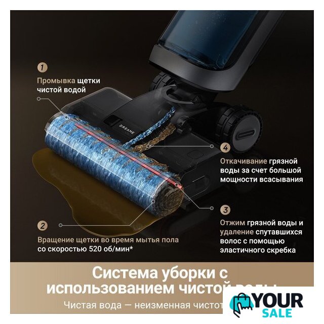 Пылесос Dreame H14 Dual Wet and Dry Vacuum (международная версия) - Изображение №13 — Интернет-магазин Your Sale